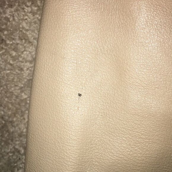 MacGregor Import Huggy Bear belted Creme color leather jacket coat retro smooth - Picture 6 of 7